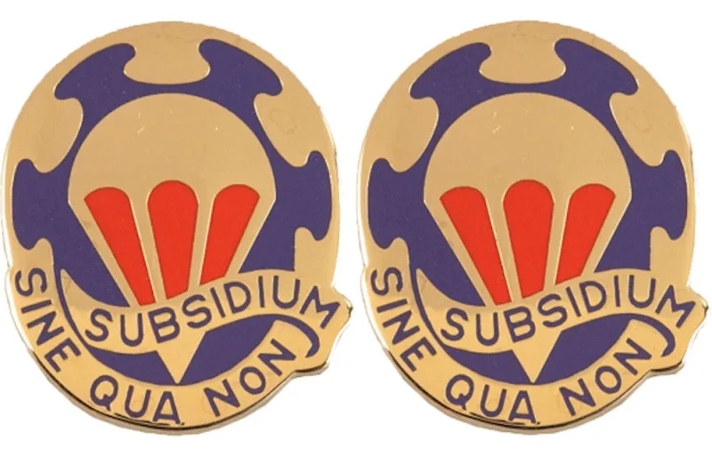 82nd forward support battalion insignia subsidium sine qua non pair