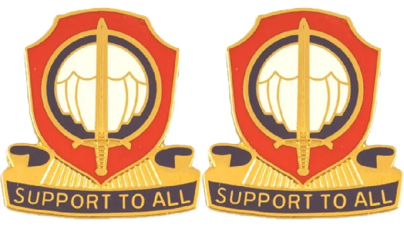 82nd personnel services battalion insignia pair all support unit