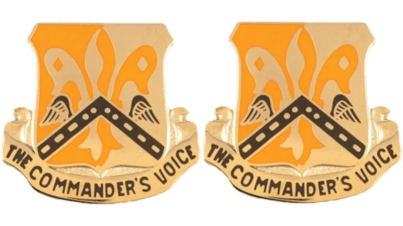 82nd signal battalion unit insignia pair commander s voice emblem