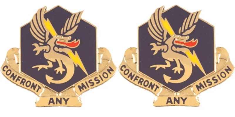 83rd chemical battalion insignia pair confront any mission