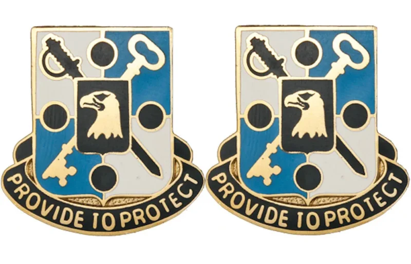 867th quartermaster battalion insignia set pair