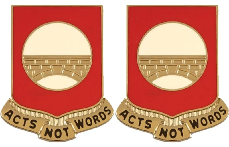 91st engineering battalion insignia pair acts not words