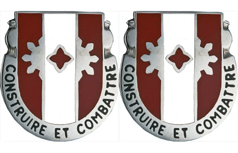 961st engineer battalion pin pair