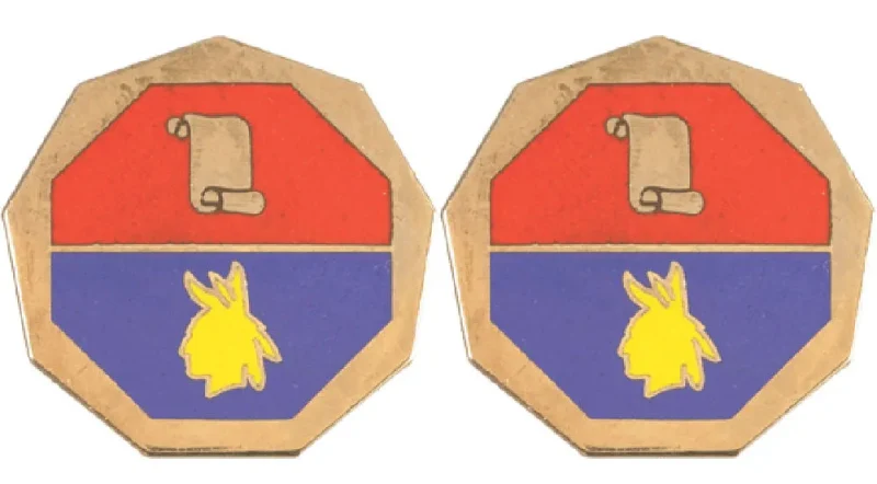 98th division training insignia pair