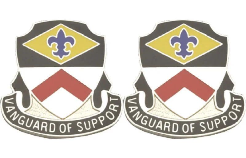 9th finance battalion insignia pair vanguard support emblem