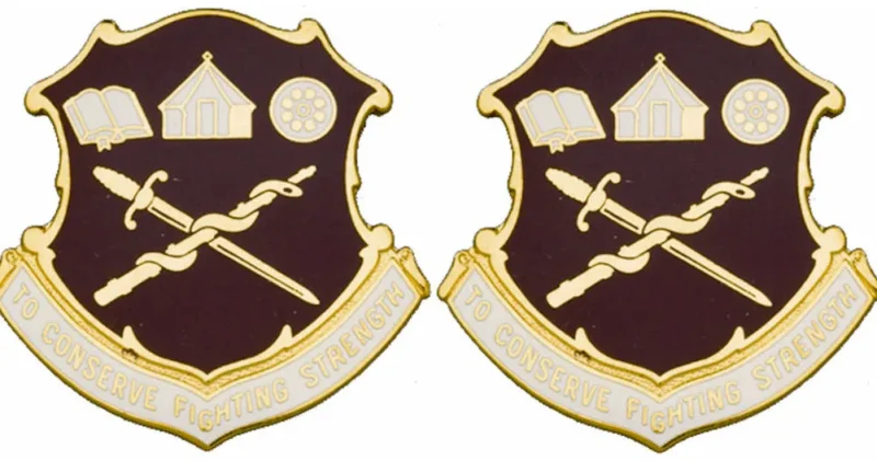 academy of heal sci unit insignia pair