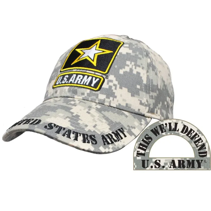 acu camo army star ball cap