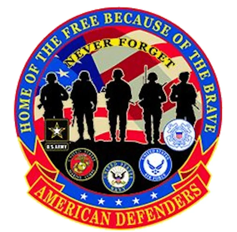 american defenders patch honor the brave home of the free