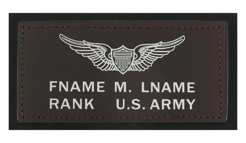 army a 2 leather flight badge