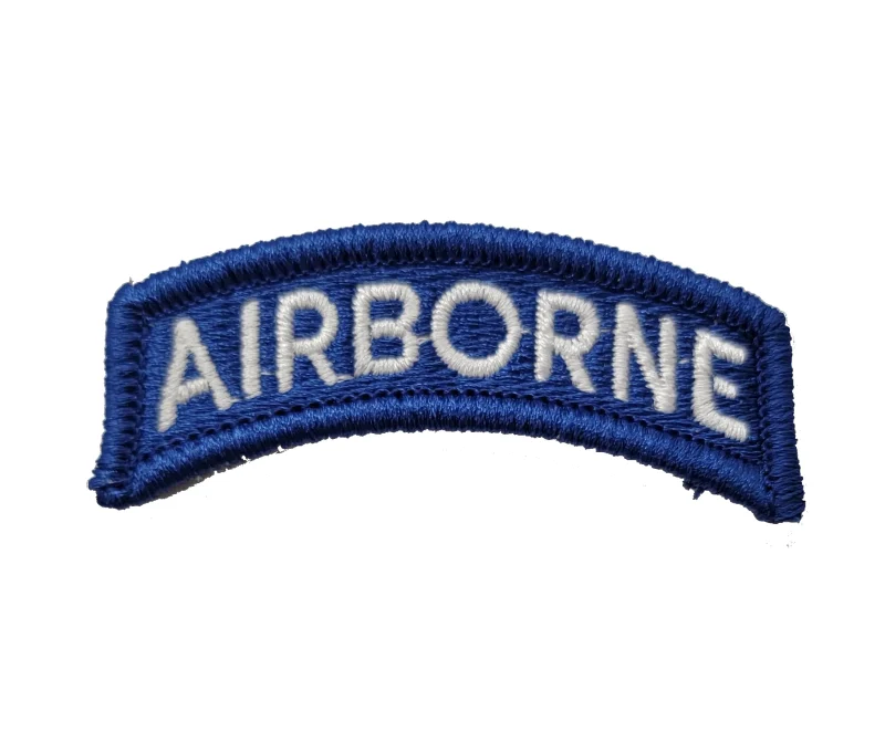 army dress uniform airborne tab full color blue white