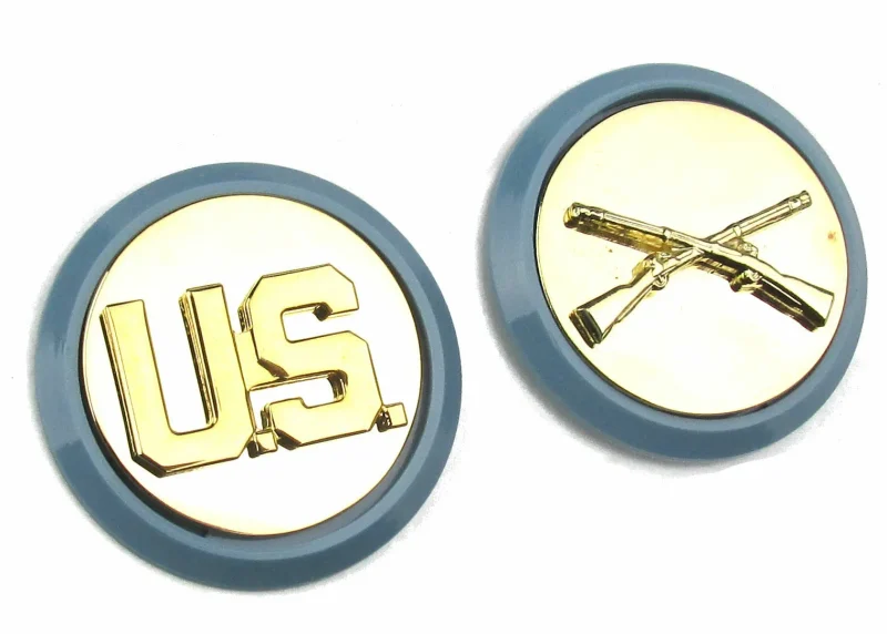 army infantry lapel disc set blue insignia for asus agsus