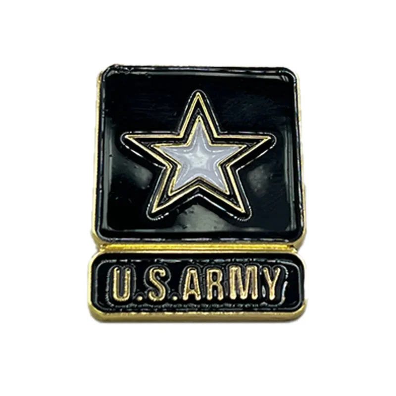 army star metal pin u s military insignia