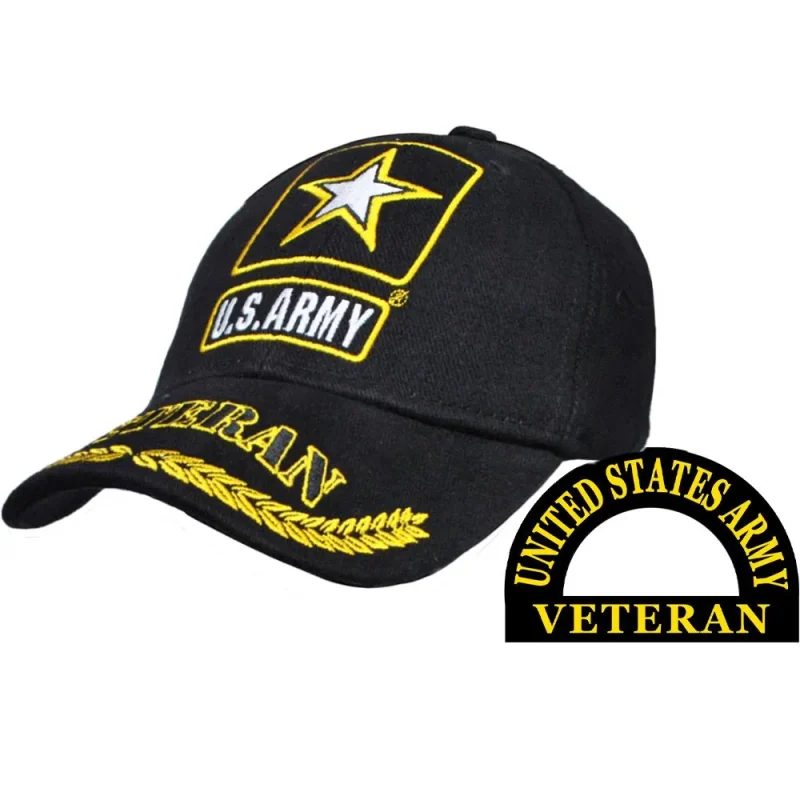 army veteran cap us star patch