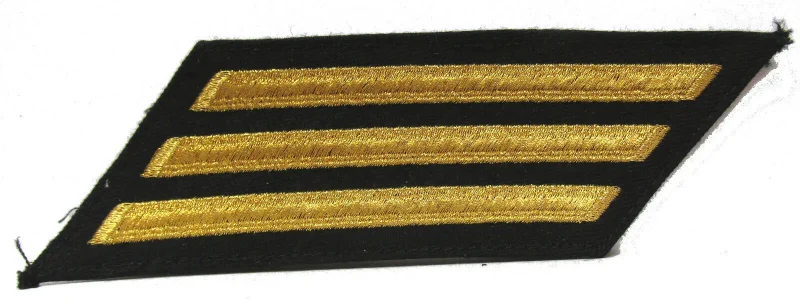 authentic u s navy enlisted hash marks gold set of 3 service stripes