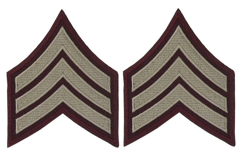 beige on brown cook county sergeant chevrons