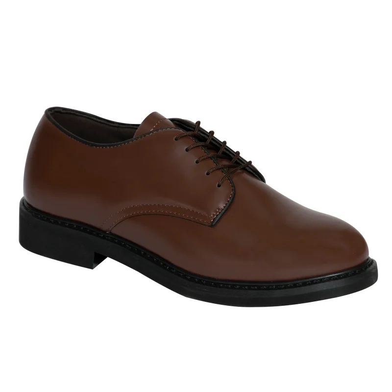 brown uniform oxford shoes by rothco