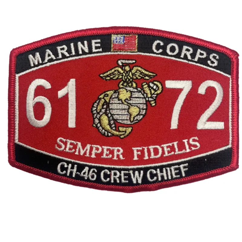 ch 46 helicopter crew chief patch usmc sew on clearance sale