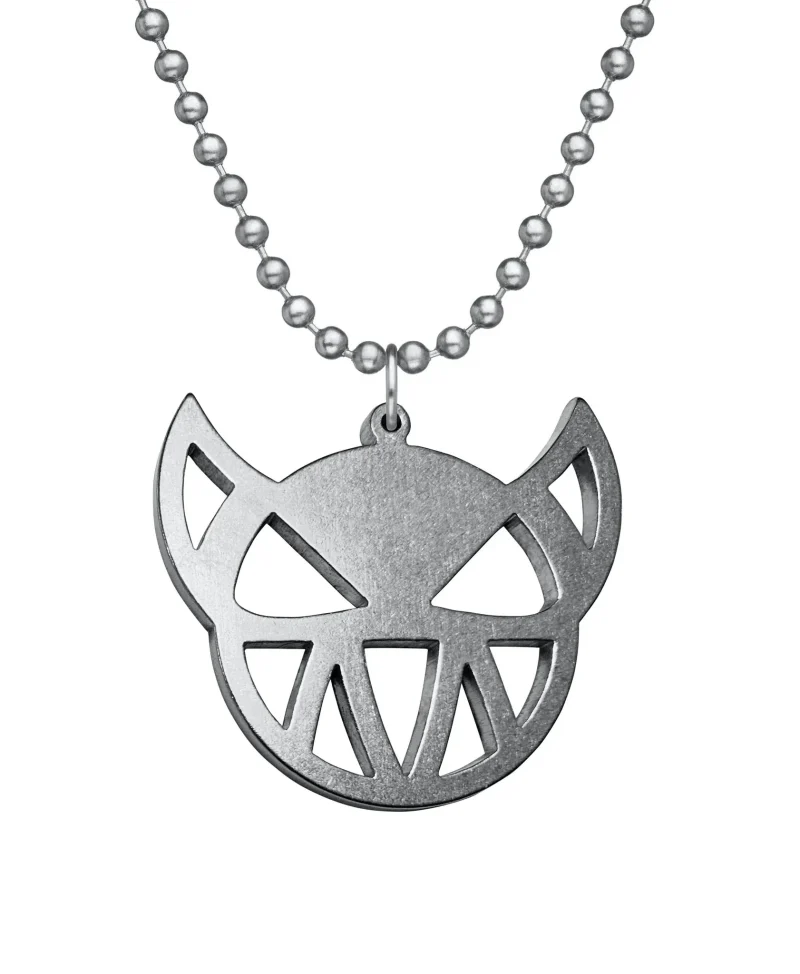 clearance voodoo mask necklace w dog tag chain