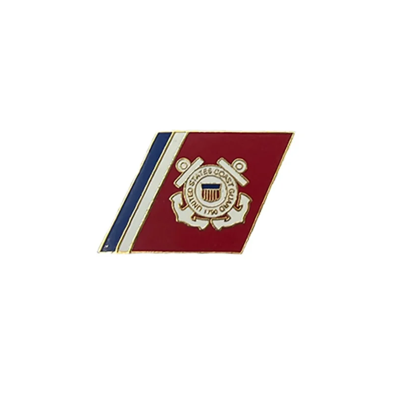 coast guard racing stripes metal pin clearance deal