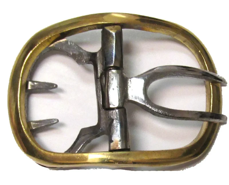 colonial shoe brass buckles 2 pack