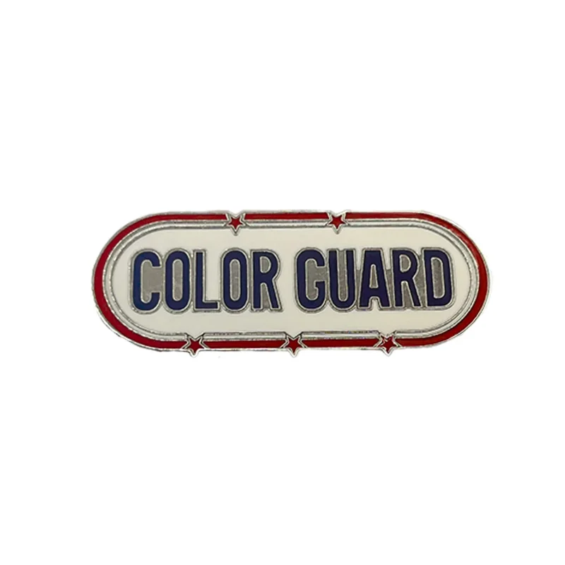 color guard metal pin red white blue clearance