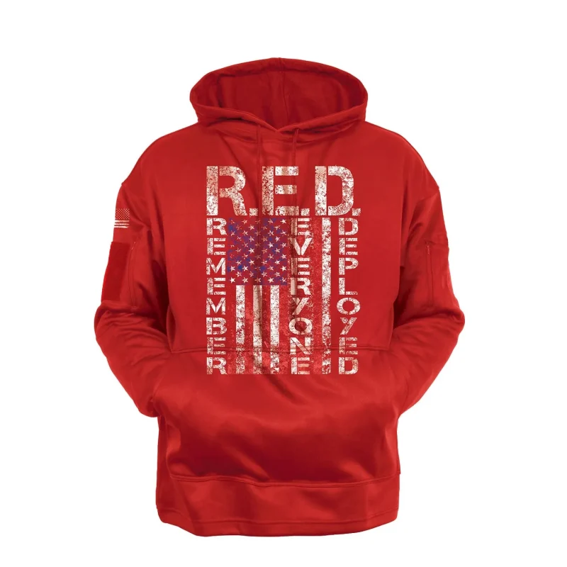 concealed carry r e d remember everyone deployed hoodie by rothco