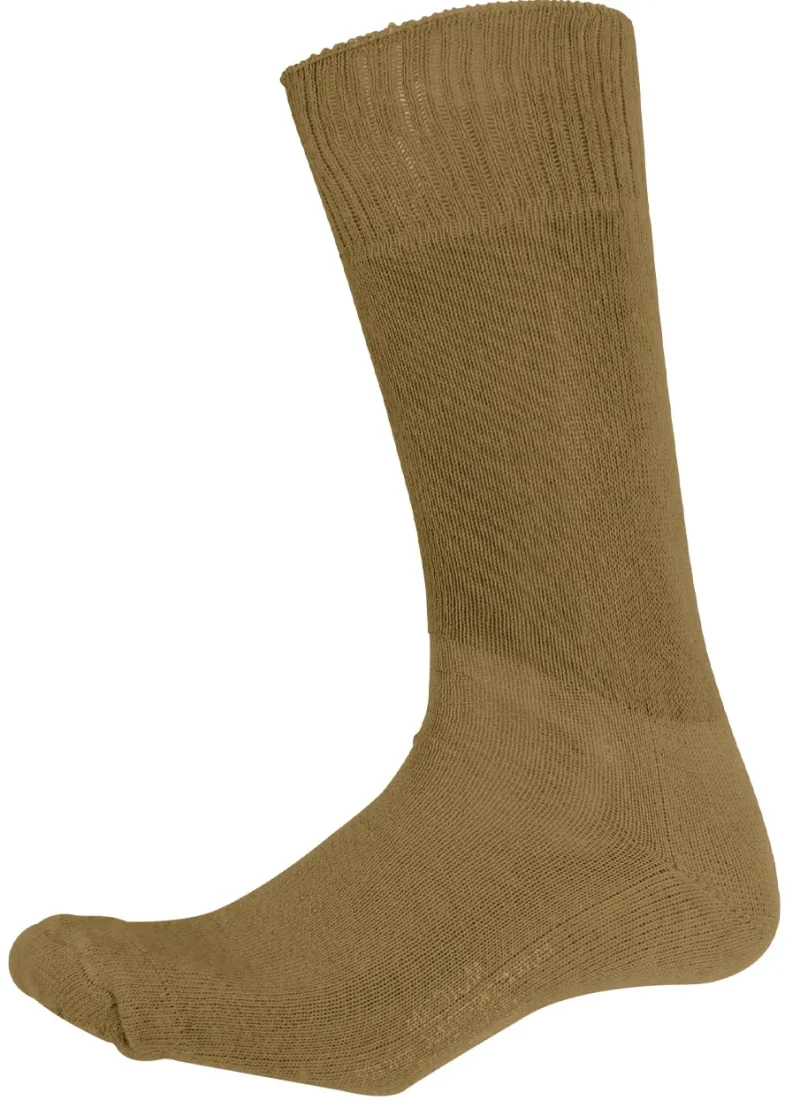 coyote brown military socks usa made 6 pack