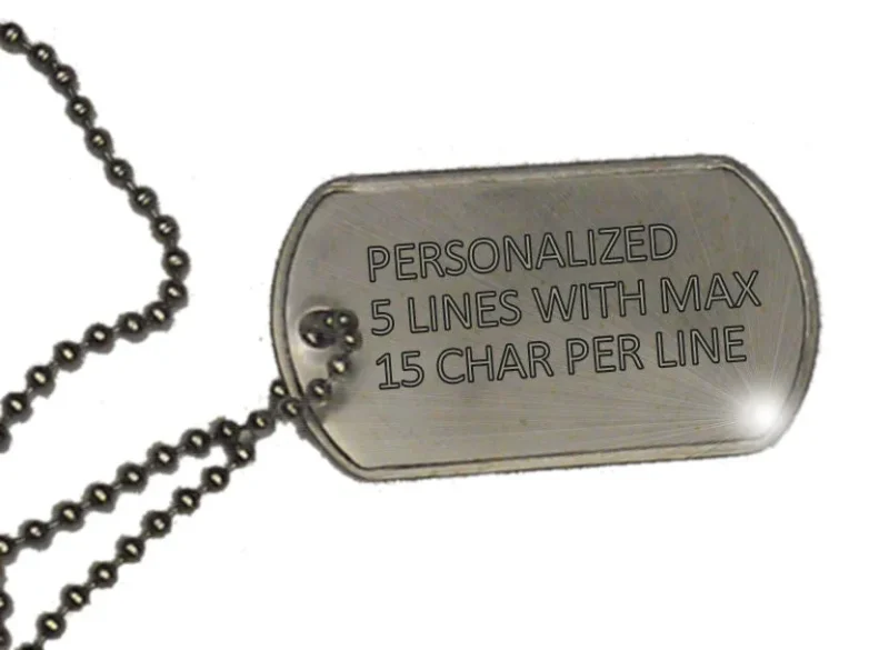 custom dog tag necklace luggage tag