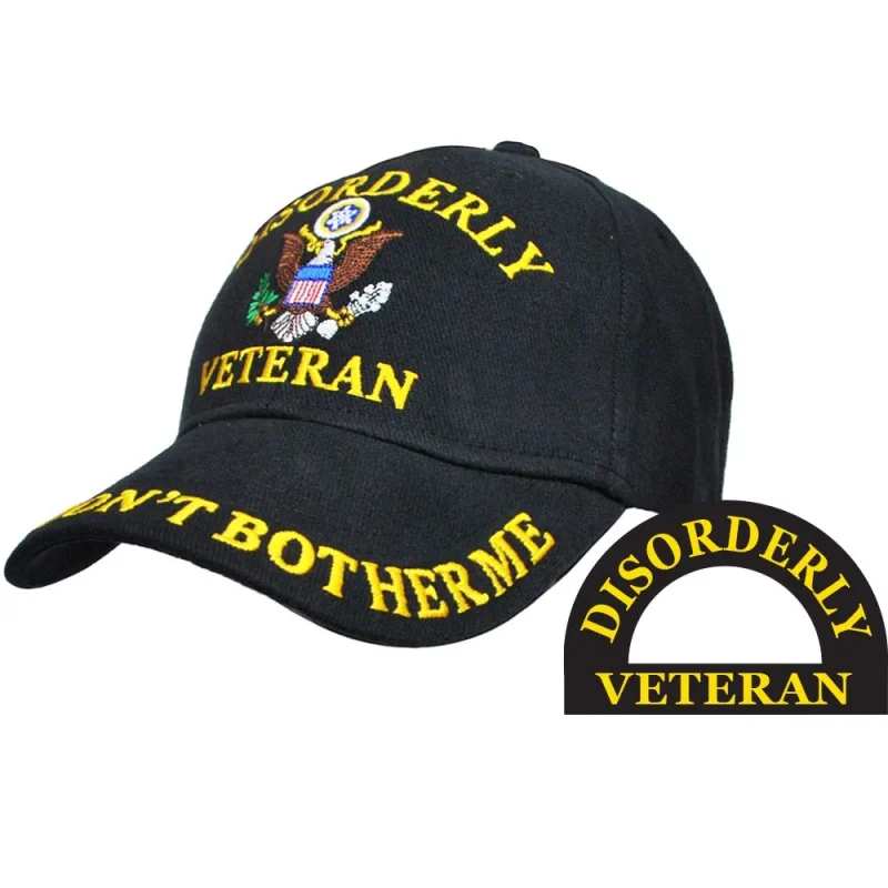 disorderly veteran ball cap don t disturb me