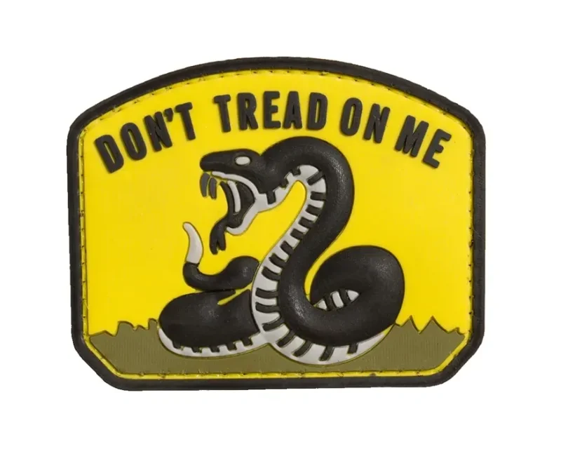 don t tread on me pvc small morale patch