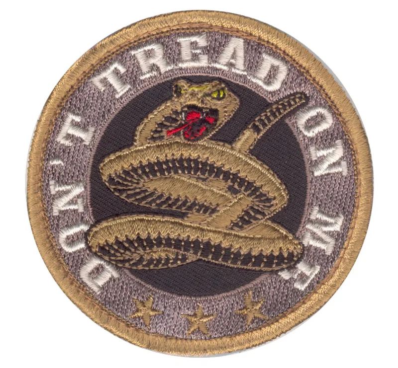 don t tread on me round morale patch