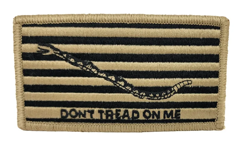 don t tread on me u s navy khaki flag patch