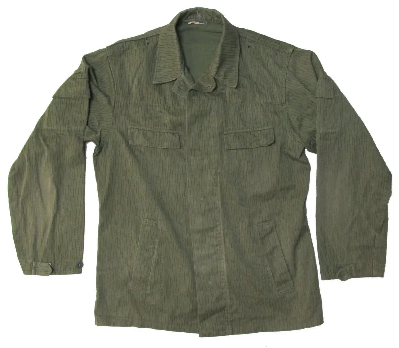 east german strichtarn camo rain jacket military style