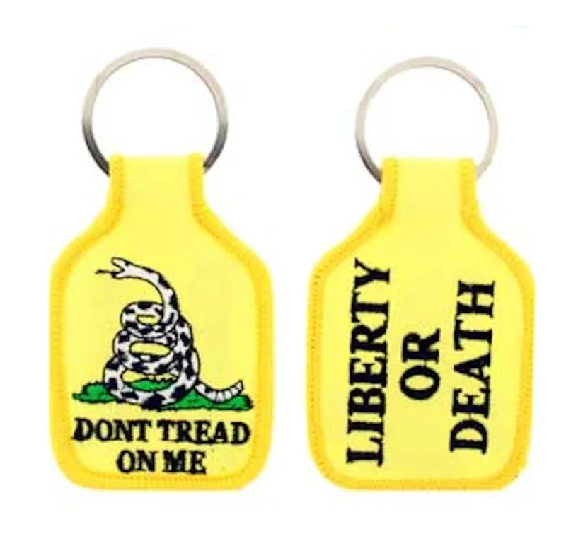 embroidered don t tread on me keychain clearance sale