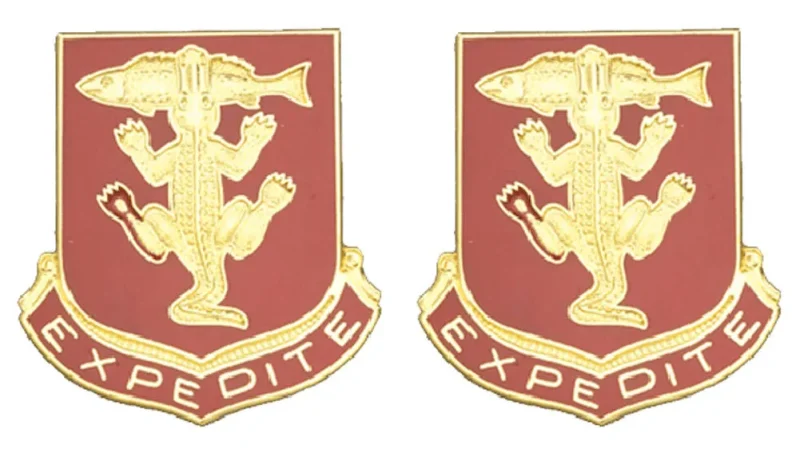 expedite 103rd armor unit insignia pair