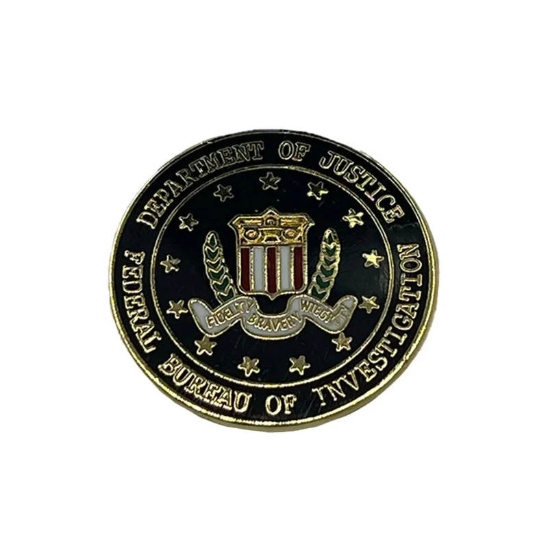 fbi federal bureau of investigation metal pin