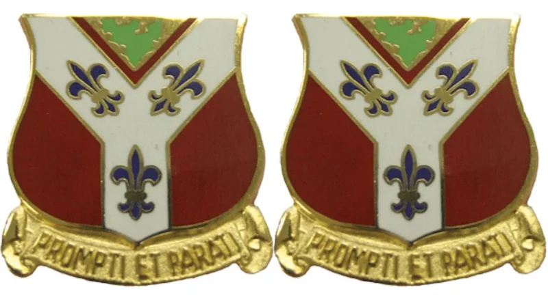 field artillery distinctive insignia pair prompti et parati