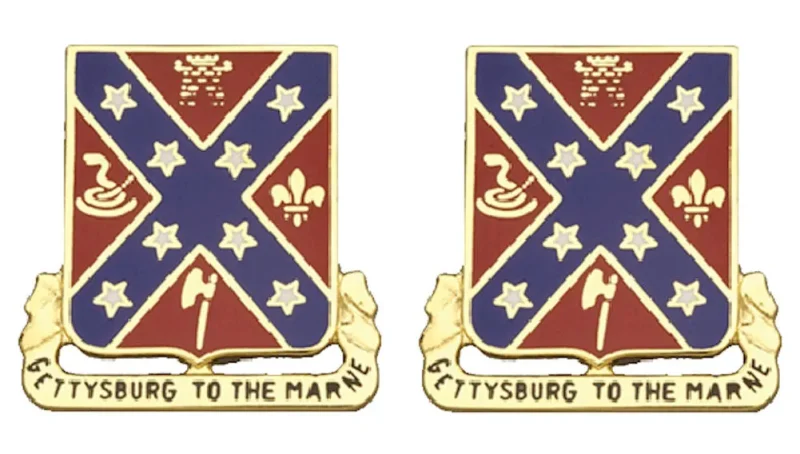 field artillery insignia pair gettysburg to the marne