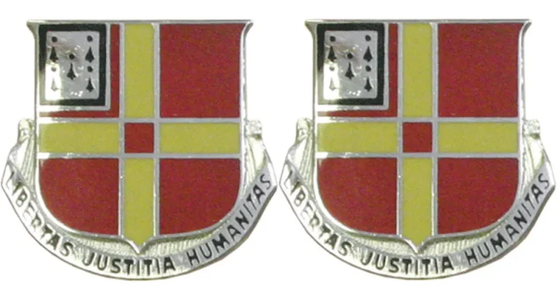 field artillery insignia pair libertas justitia humanitas