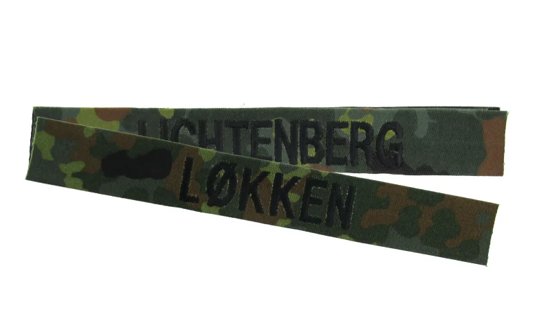 flecktarn sew on name tape durable fabric scaled