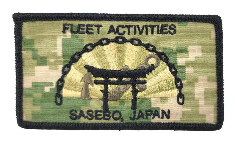 fleet sasebo japan patch u s navy nwu type iii