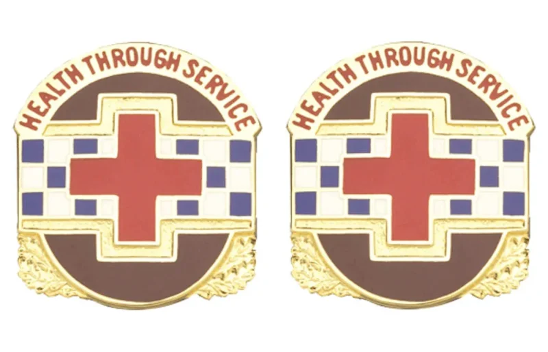 fort stewart meddac unit insignia pair