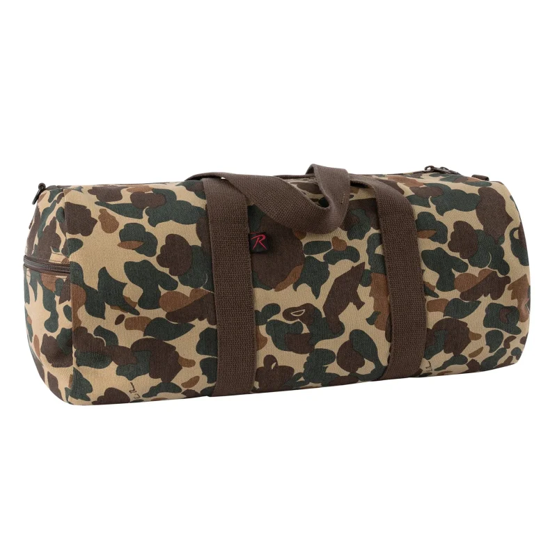 fred bear camo canvas shoulder duffle bag by rothco