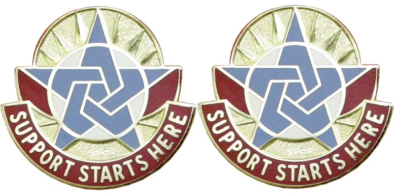 ft lee combined arms support command insignia pair