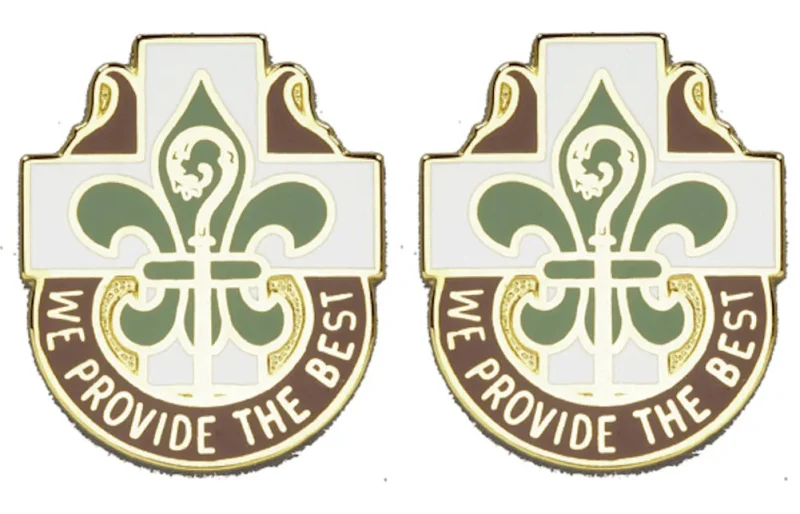 ft polk distinctive unit insignia set pair