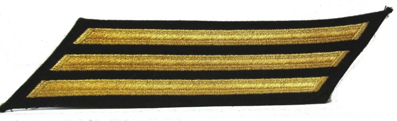 genuine u s navy cpo e 7 gold hash marks set of 3 service stripes