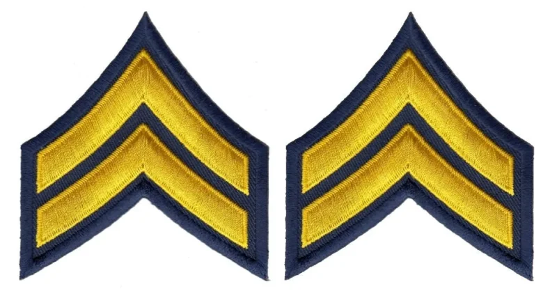 gold chevrons medium navy blue