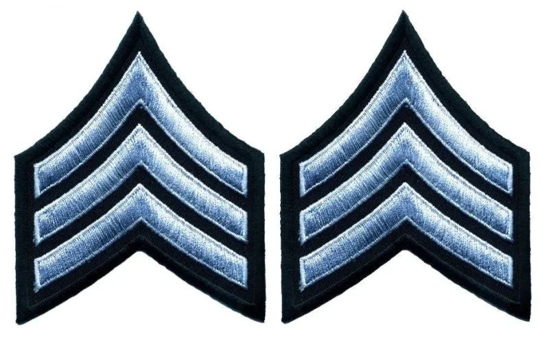 gray on black sergeant chevrons