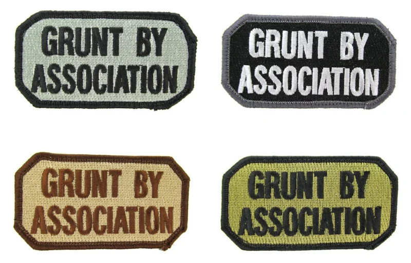 grunt by association morale patch clearance sale