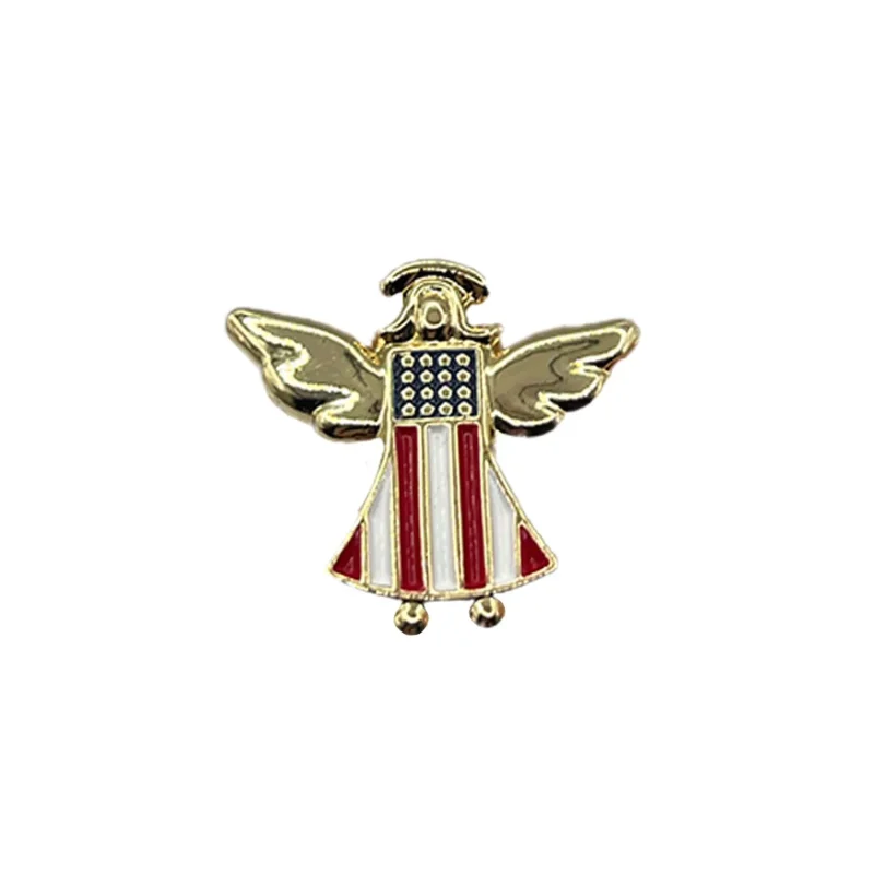 guardian angel metal pin usa symbol clearance